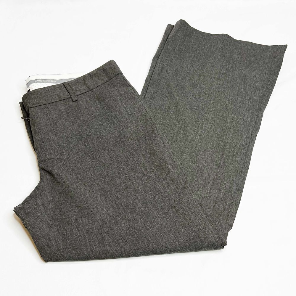 Express Heathered Gray Editor Barely Boot Pants S… - image 6